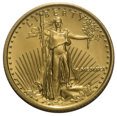 1991 1/10 troy ounce gouden American Eagle munt