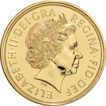 2005 Brilliant Uncirculated Gold Five Pound Coin (Quintuple Sovereign)