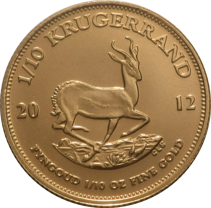 2012 1/10oz Krugerrand Gold Coin