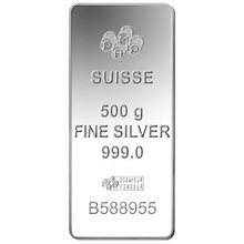 500 gram zilverbaar - PAMP Suisse