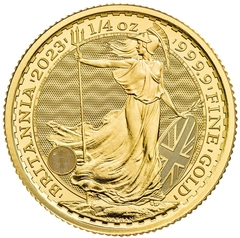 2023 1/4 troy ounce gouden Britannia munt Charles III
