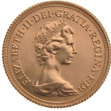 1974 Gold Sovereign -  Elizabeth II Decimal Portrait