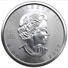 2023 1 Ons Canadian Maple Zilveren Munt