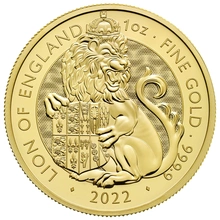 2022 The Lion of England - Tudor Beasts 1 Ons Gouden Munt
