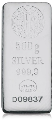 Nadir 500 Gram Zilverbaar