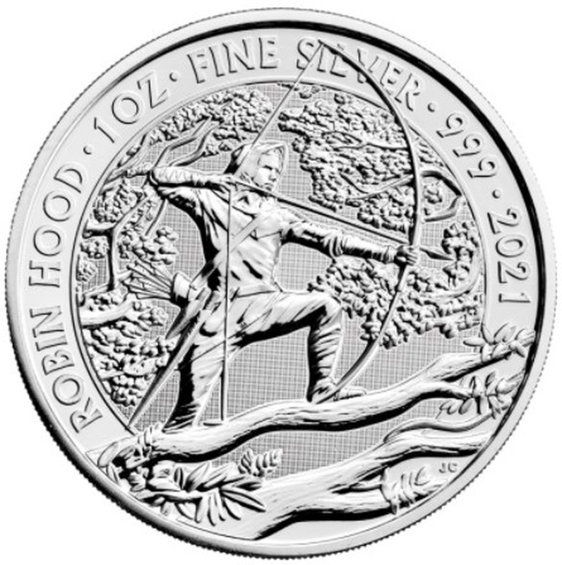 2021 Robin Hood Myths & Legends 1oz Silver Coin