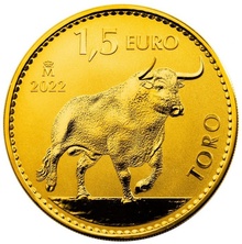 2022 1 Ons Spaanse Gouden Bull Munt