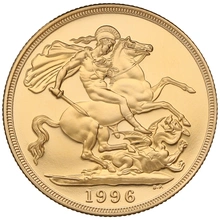 1996 Gold Proof Sovereign Four Coin Set