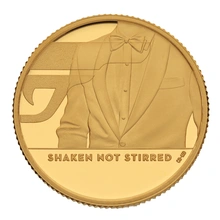 2020 1/4 Ons James Bond - Shaken Not Stirred Proof Gouden Munt In doos