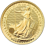 1/4 troy ounce gouden Britannia munt - 2021