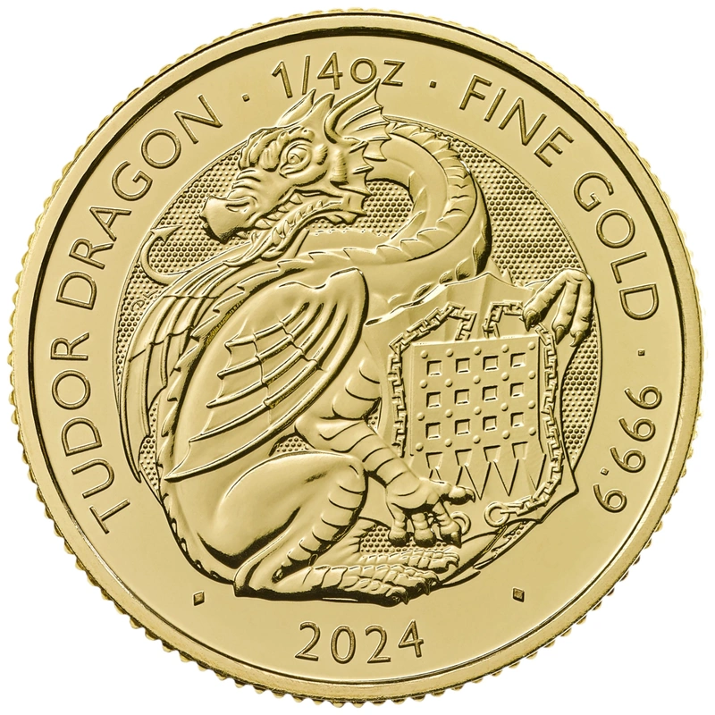 2024 Tudor Draak - Tudor Beesten 1/4oz Gouden Munt