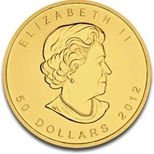 2012 1oz Canadian Maple Gold Coin
