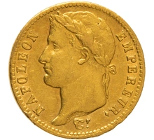 1812 20 French Francs - Napoleon (I) Laureate Head - A