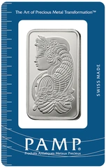 1 troy ounce zilverbaar PAMP Suisse Lady Fortuna