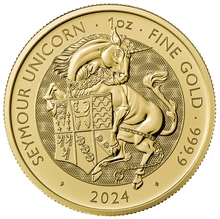 2024 Seymour Eenhoorn Gouden Munt Tudor Beasts 1oz