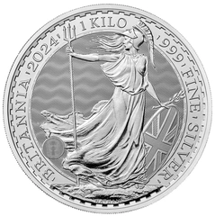 2024 1 kilogram zilveren Britannia munt