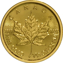 2017 Tenth Ounce Gold Canadian Maple