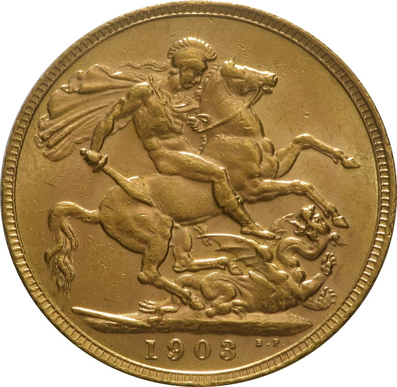 1903 Gold Sovereign - King Edward VII - London
