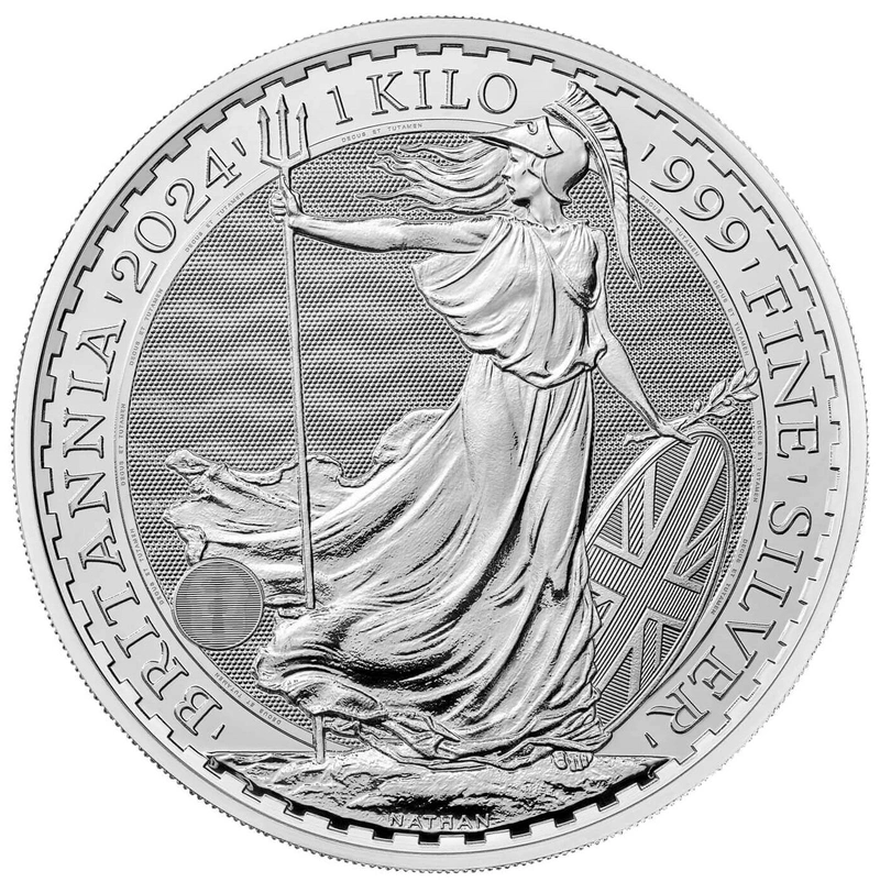 2024 Britannia 1kg Zilveren Munt