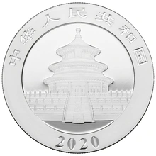 30 gram zilveren Panda munt - 2020