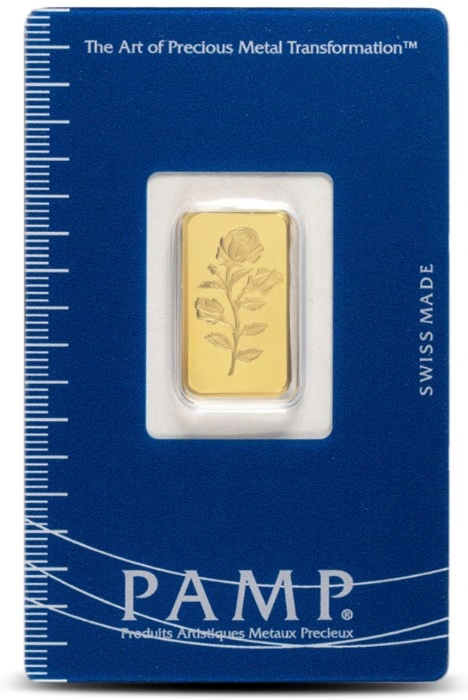 2,5 gram goudbaar PAMP Rosa
