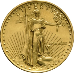 1989 1/4 troy ounce gouden American Eagle munt