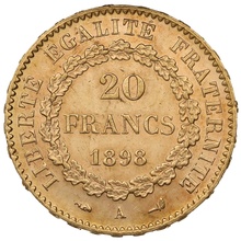 1898 20 French Francs - Guardian Angel - A