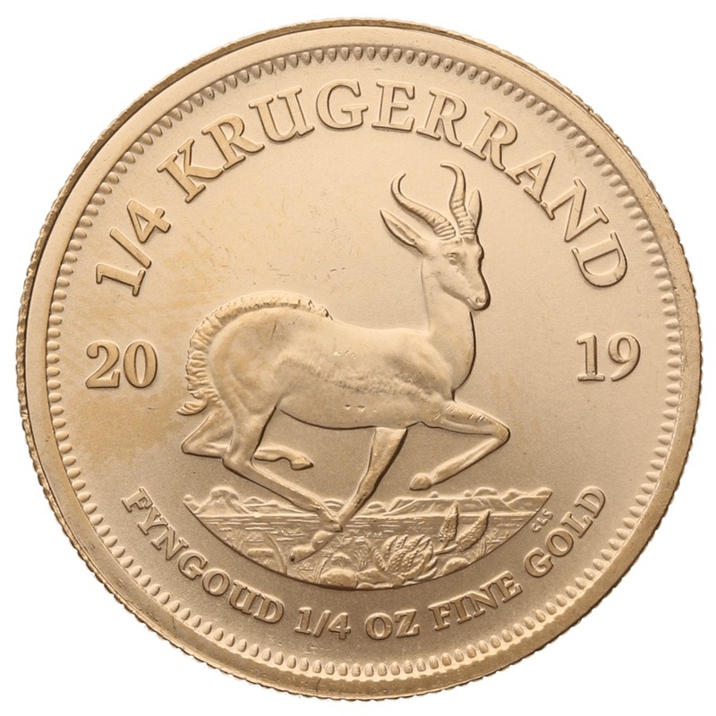 1/4 troy ounce gouden Krugerrand munt - 2019