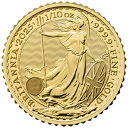 2025 1/10 Ons Gouden Britannia Munt
