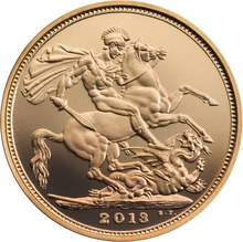 2013 Gold Sovereign - Elizabeth II Fourth head - Proof No box