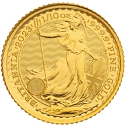2023 1/10 Ons Queen Elizabeth II Gouden Britannia Munt