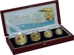 2006 Proof gouden Britannia 4-munten set in doos