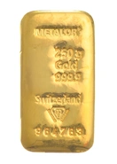 250 gram goudbaar - Metalor